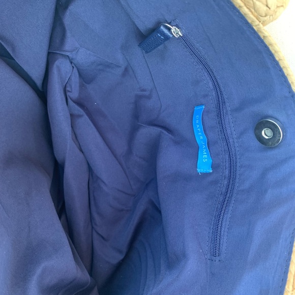 Draper James Straw bag with floral scarf 🌺 - Picture 3 of 4